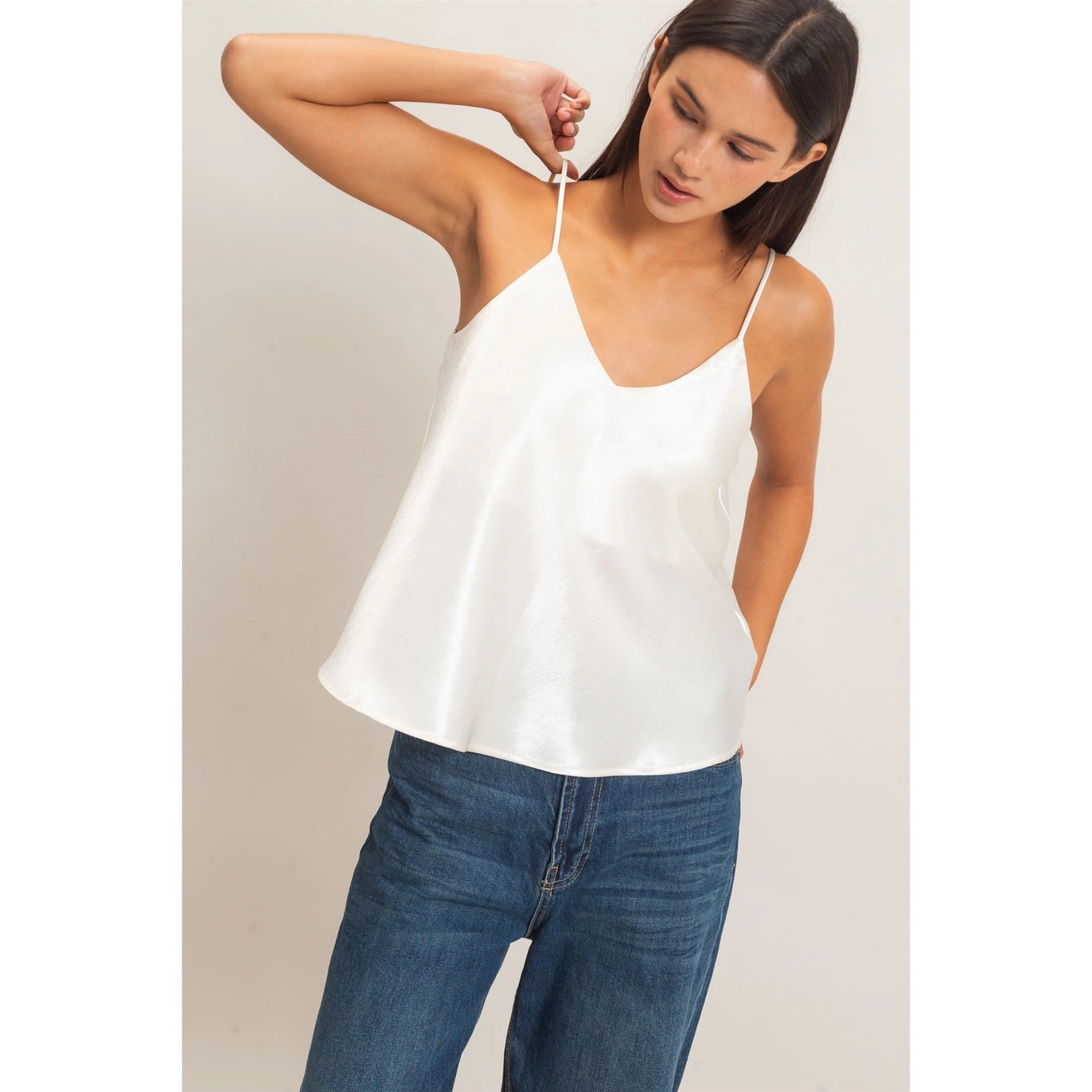 Isabelle Satin Tank