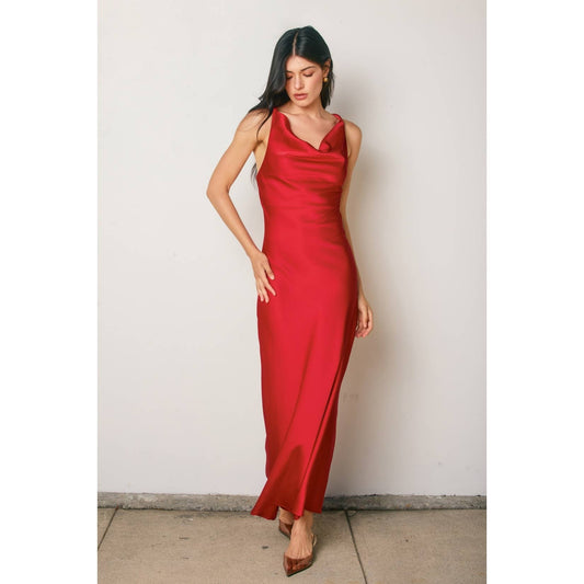 Going Out Twisted Strap Maxi Dress