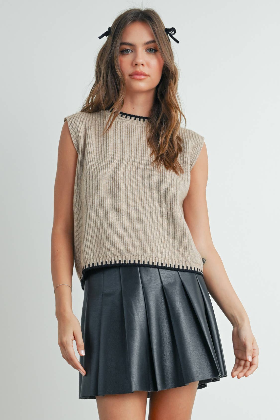 Addyson Ribbed Sweater Vest