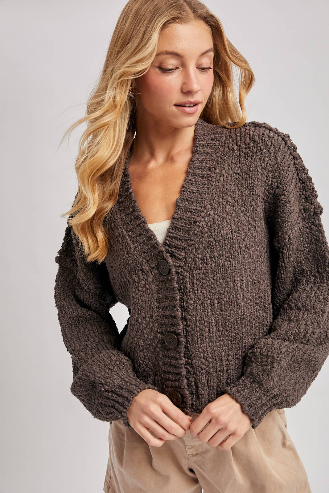 Katie Popcorn Cardigan