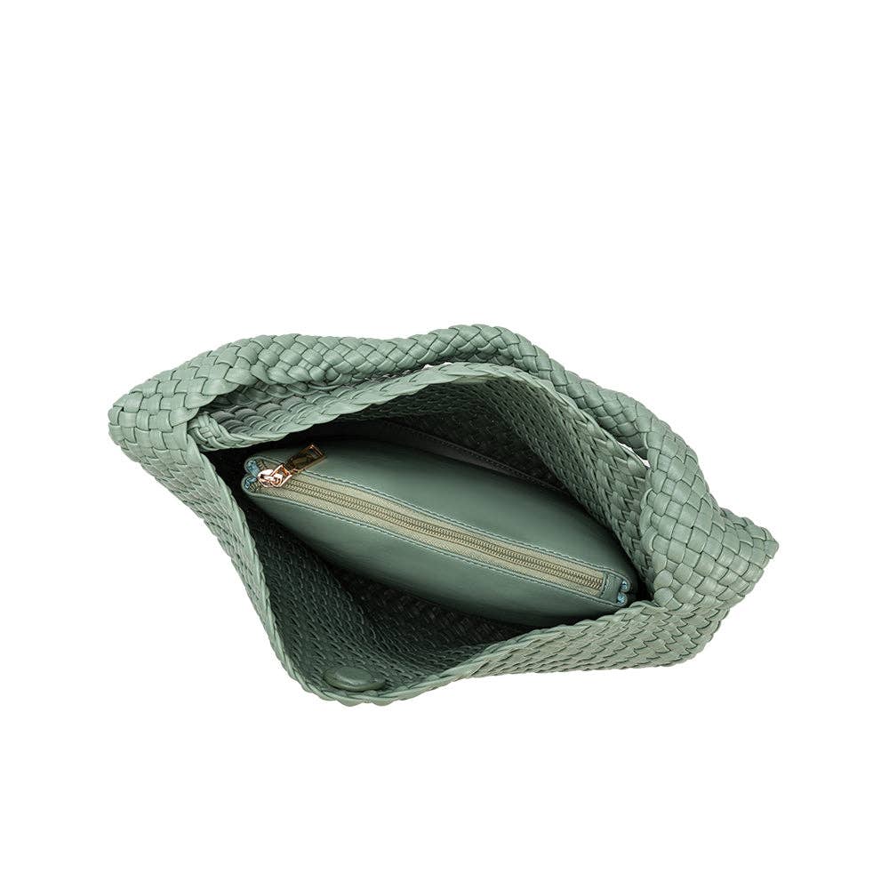 Johanna LT Teal Recycled Vegan Shoulder Bag