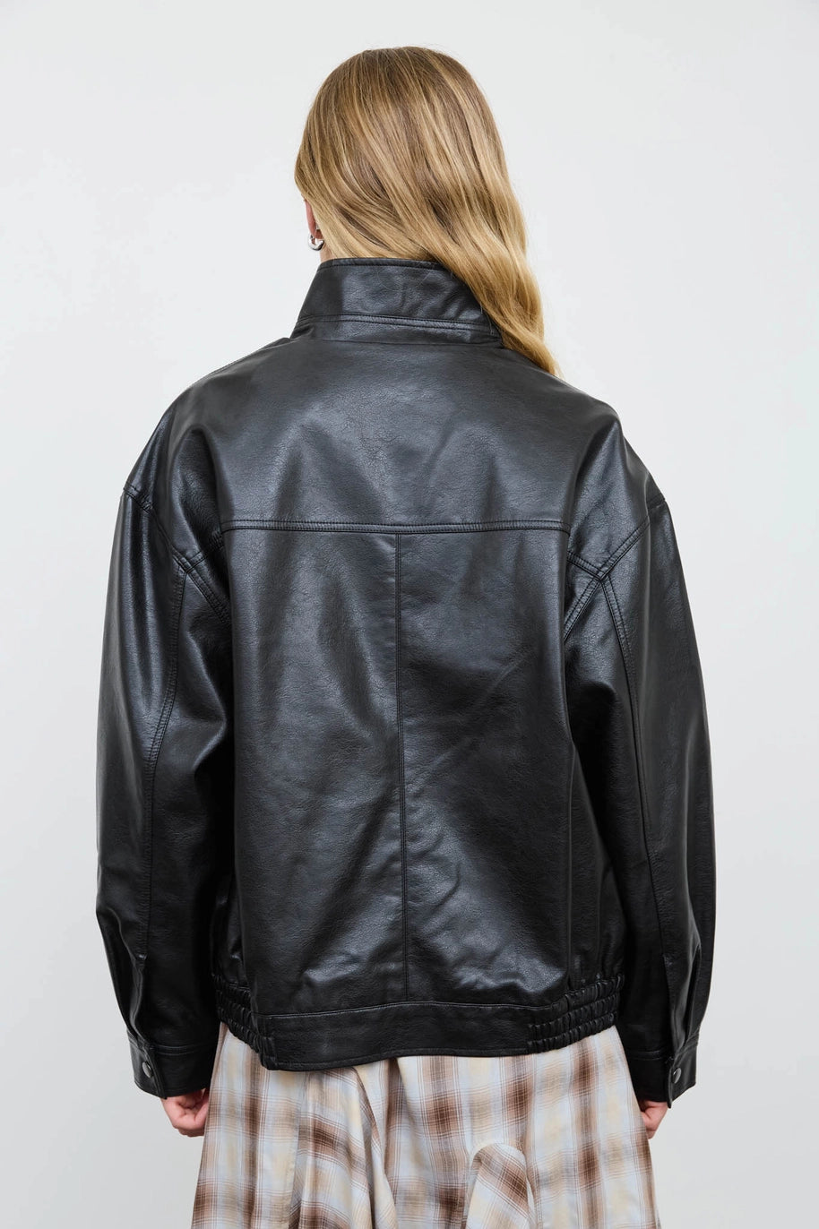Lexi Bomber Faux Leather Jacket