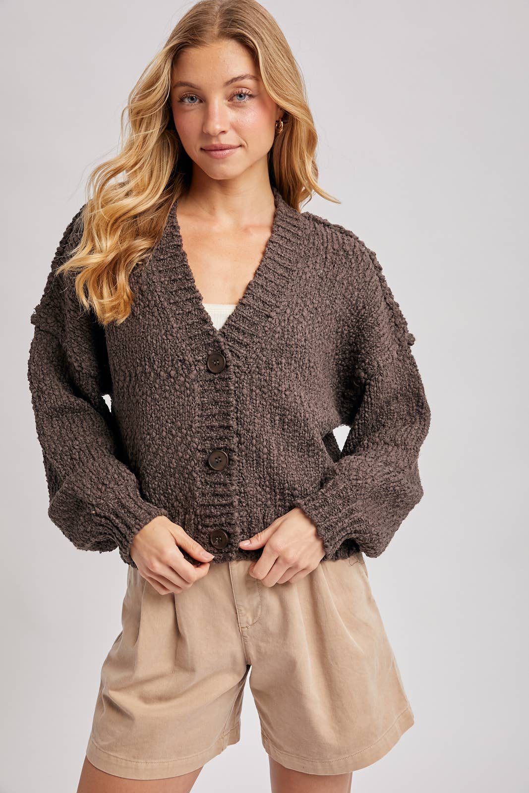 Katie Popcorn Cardigan