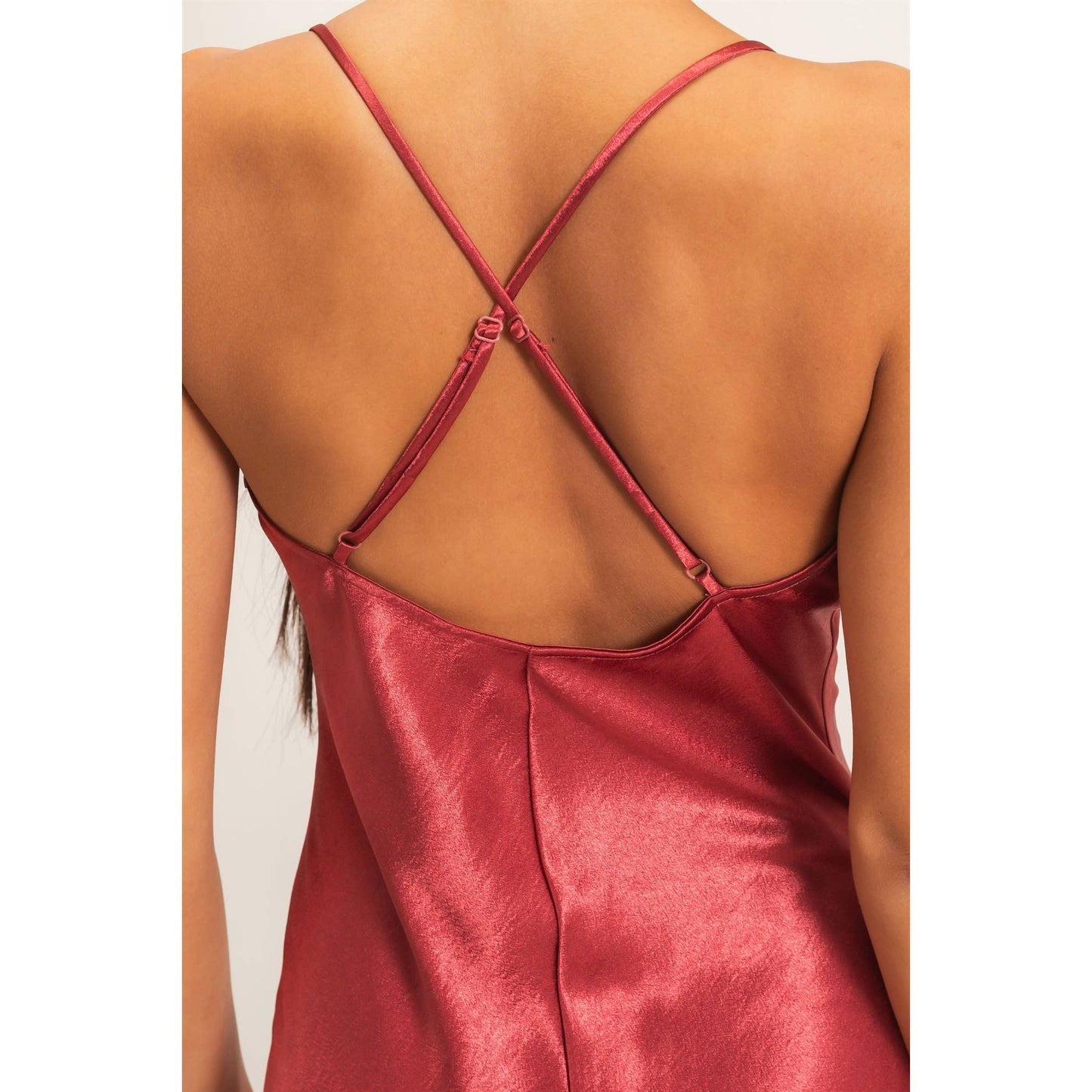 Lucy Cowl Neck Satin Slip Dress