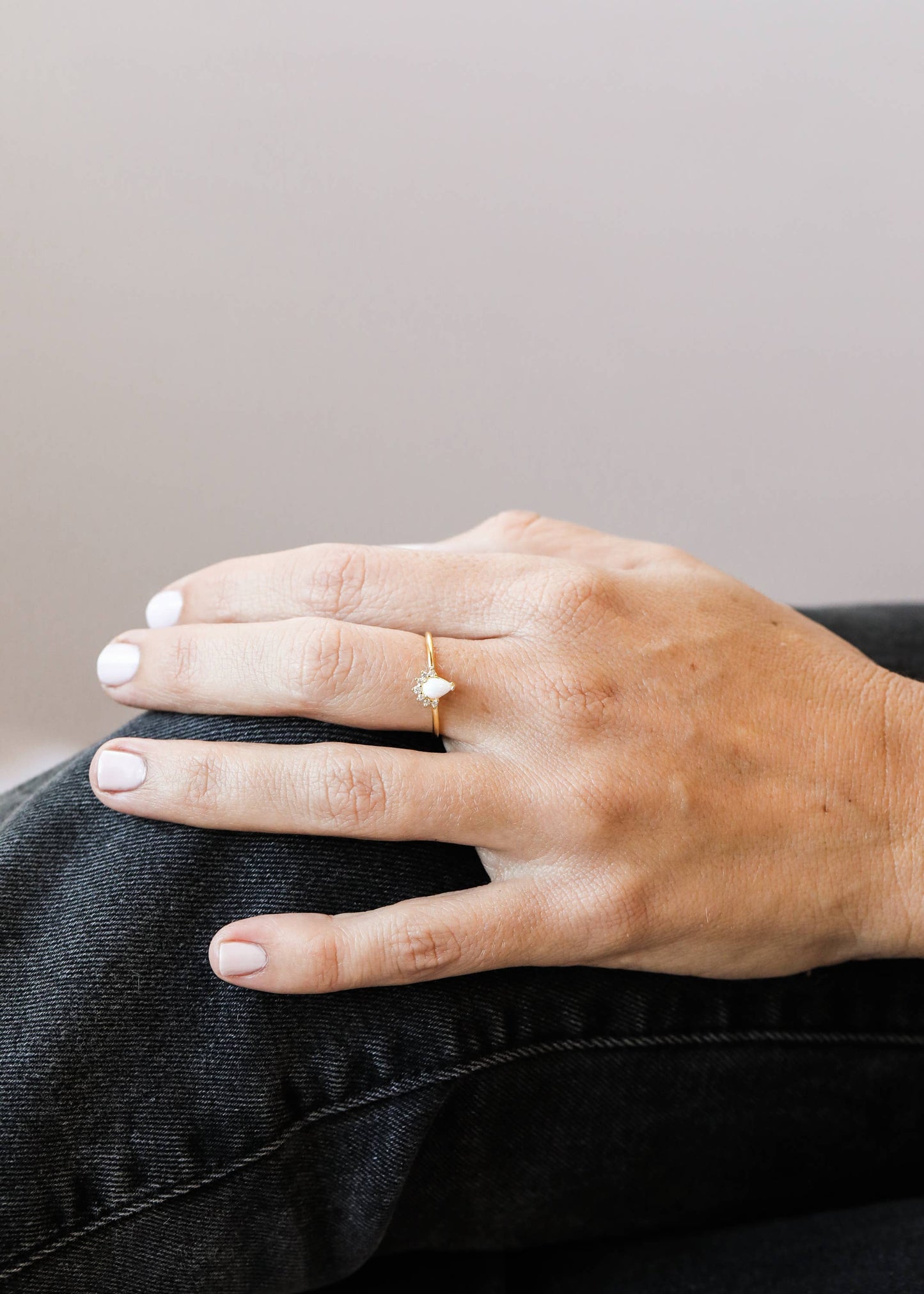 Opal Burst Ring