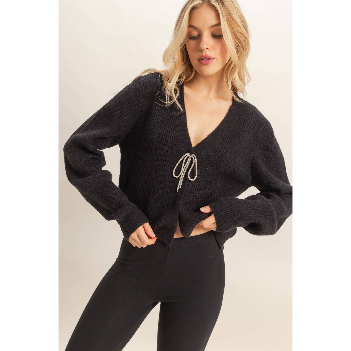 Amiri Bow Cardigan