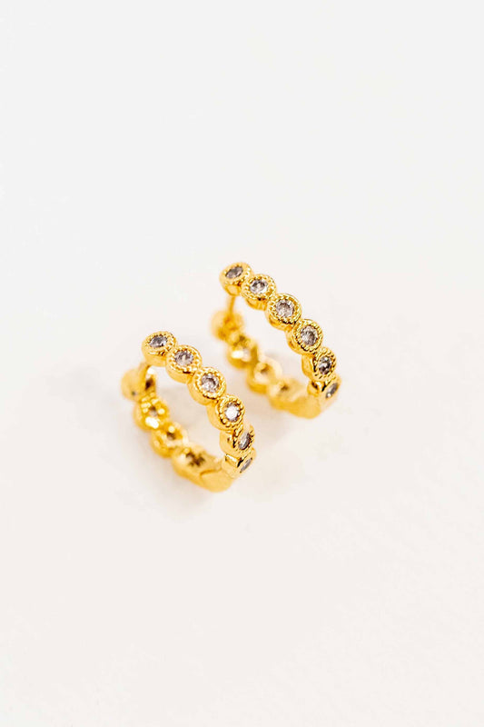 Surreal Huggie Hoop Earrings | Gold
