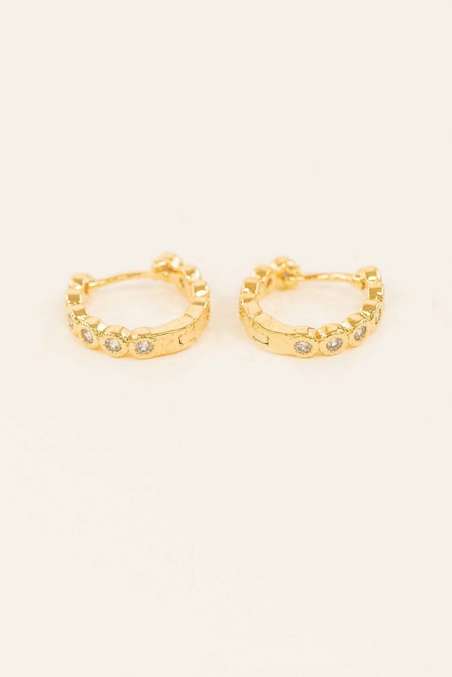 Surreal Huggie Hoop Earrings | Gold