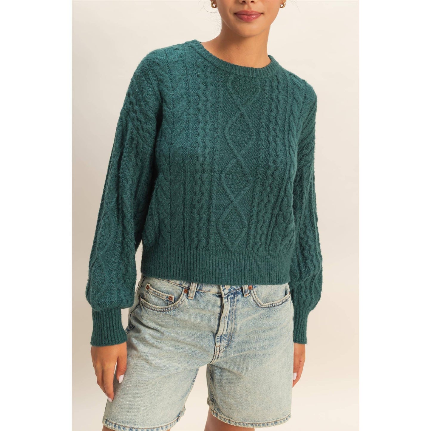 Evie Cable Knit Sweater