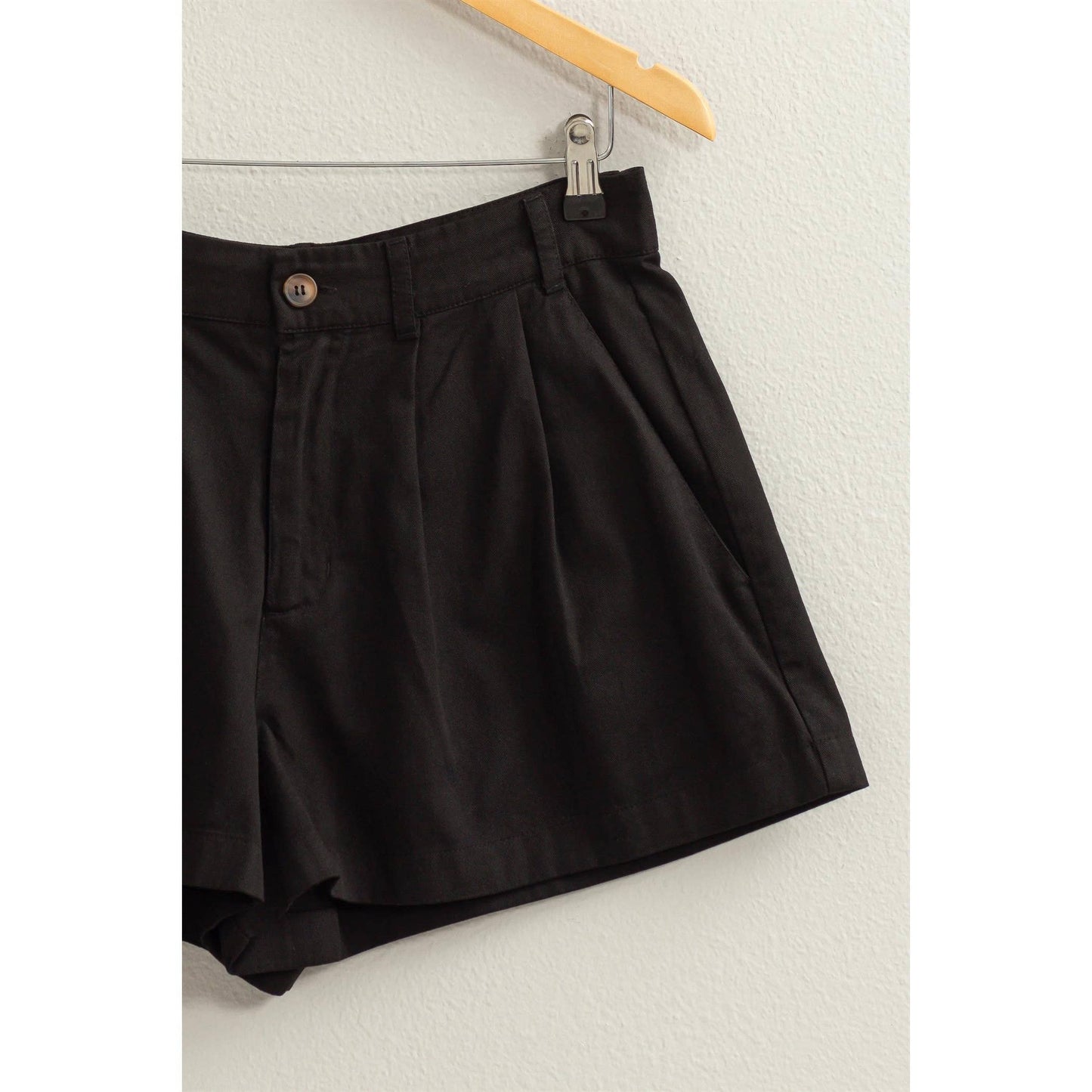 Savannah High Waisted Pleated Shorts