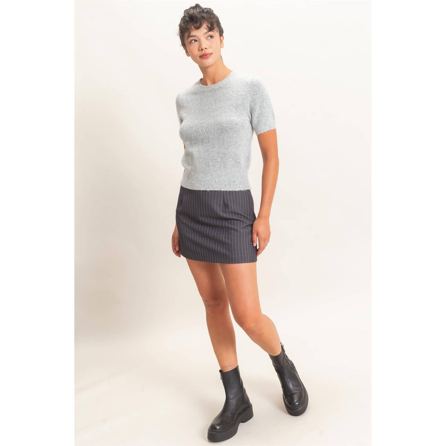 Ana Crew Neck Knit Top