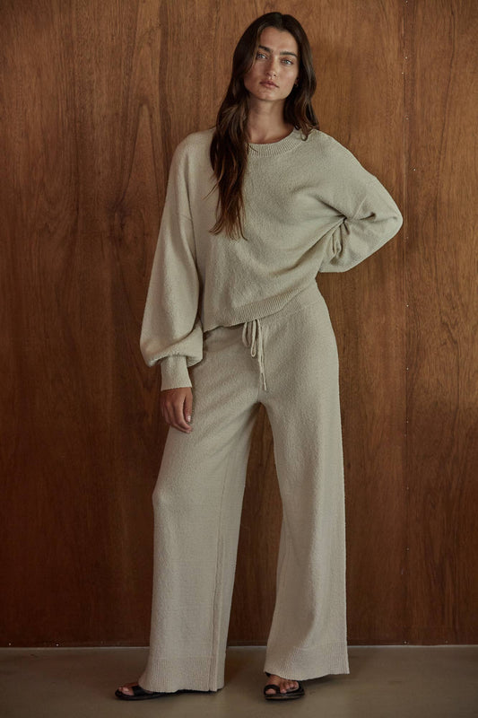 Kennedy Knit Sweater Wide Leg Pants