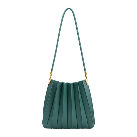 Carrie Peacock Pleated Shoulder Bag