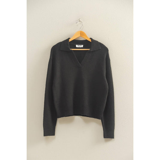 Isla Collared V Neck Sweater