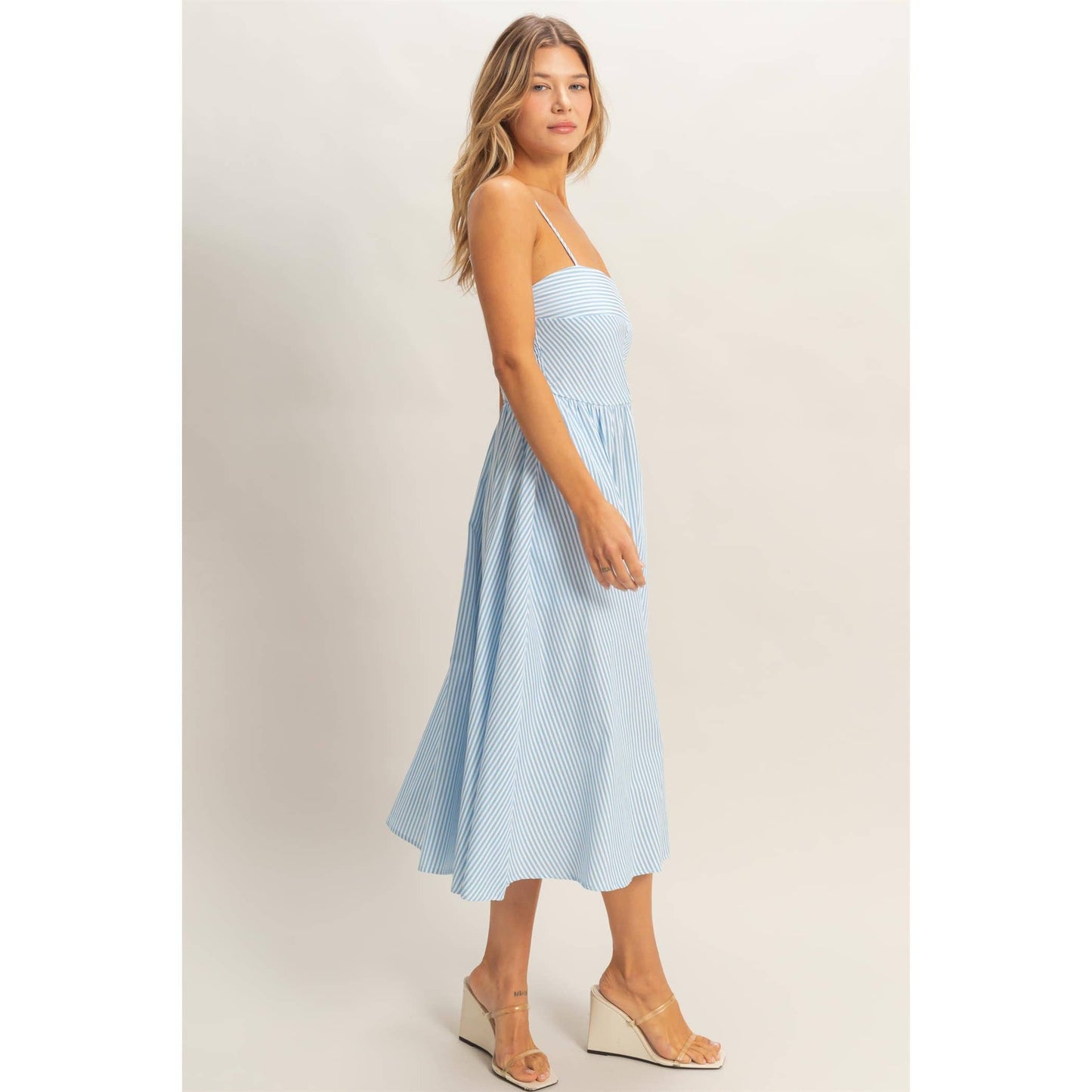 Mallory Striped Spaghetti Strap Dress