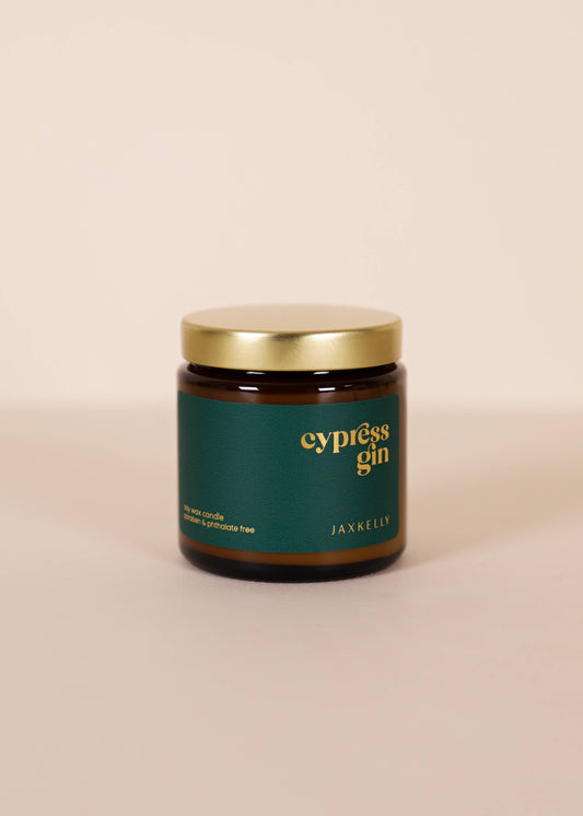 Cypress Gin Candle - 4 oz - Amber