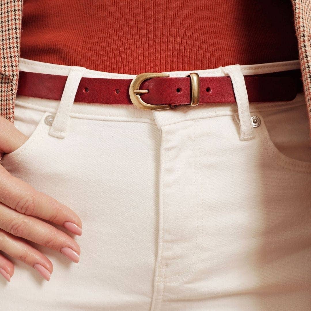 Ank | Skinny Leather Belt