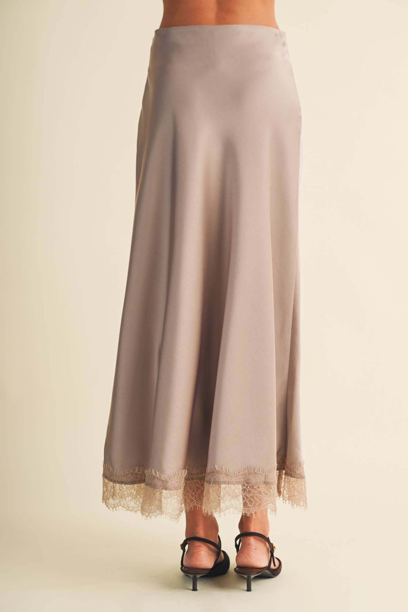 Amalie Scallop-Trim Lace Skirt