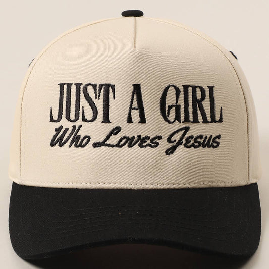 Just A Girl Who Loves Jesus Trucker Hat