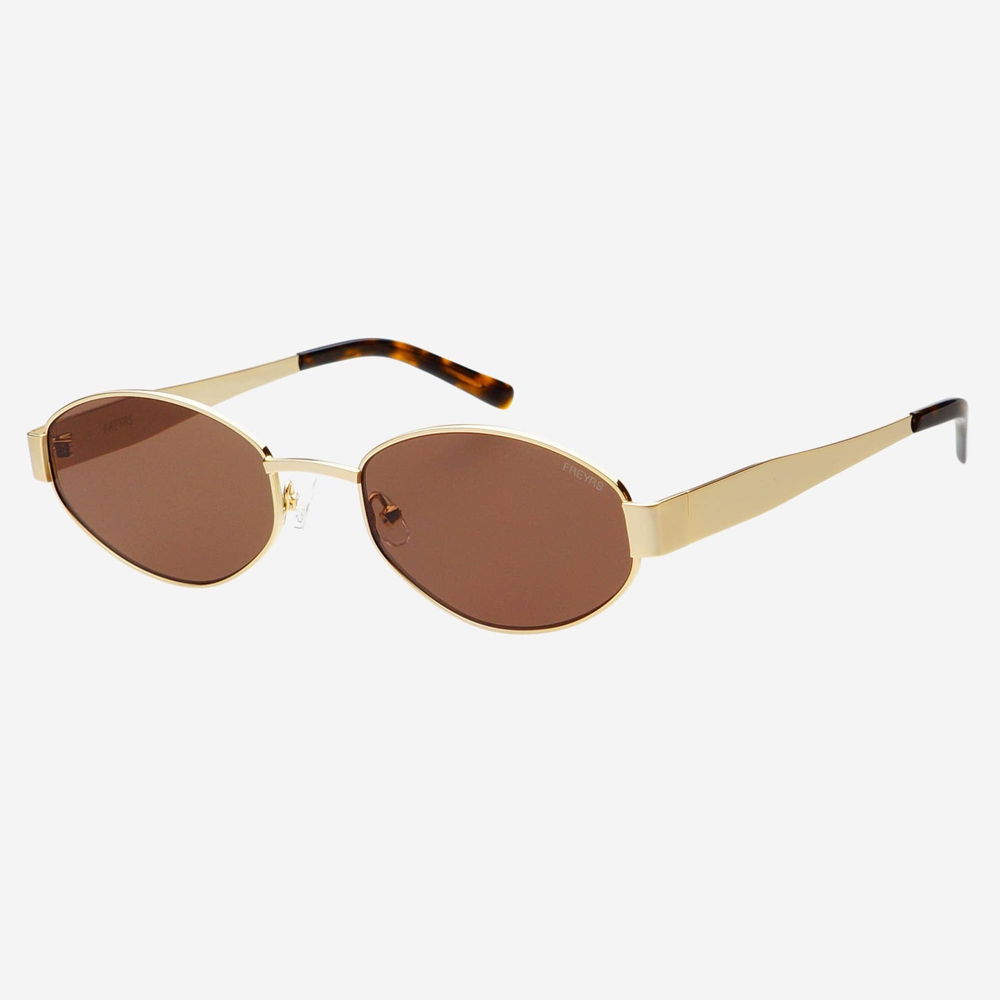 Soho Brown Oval Sunglasses