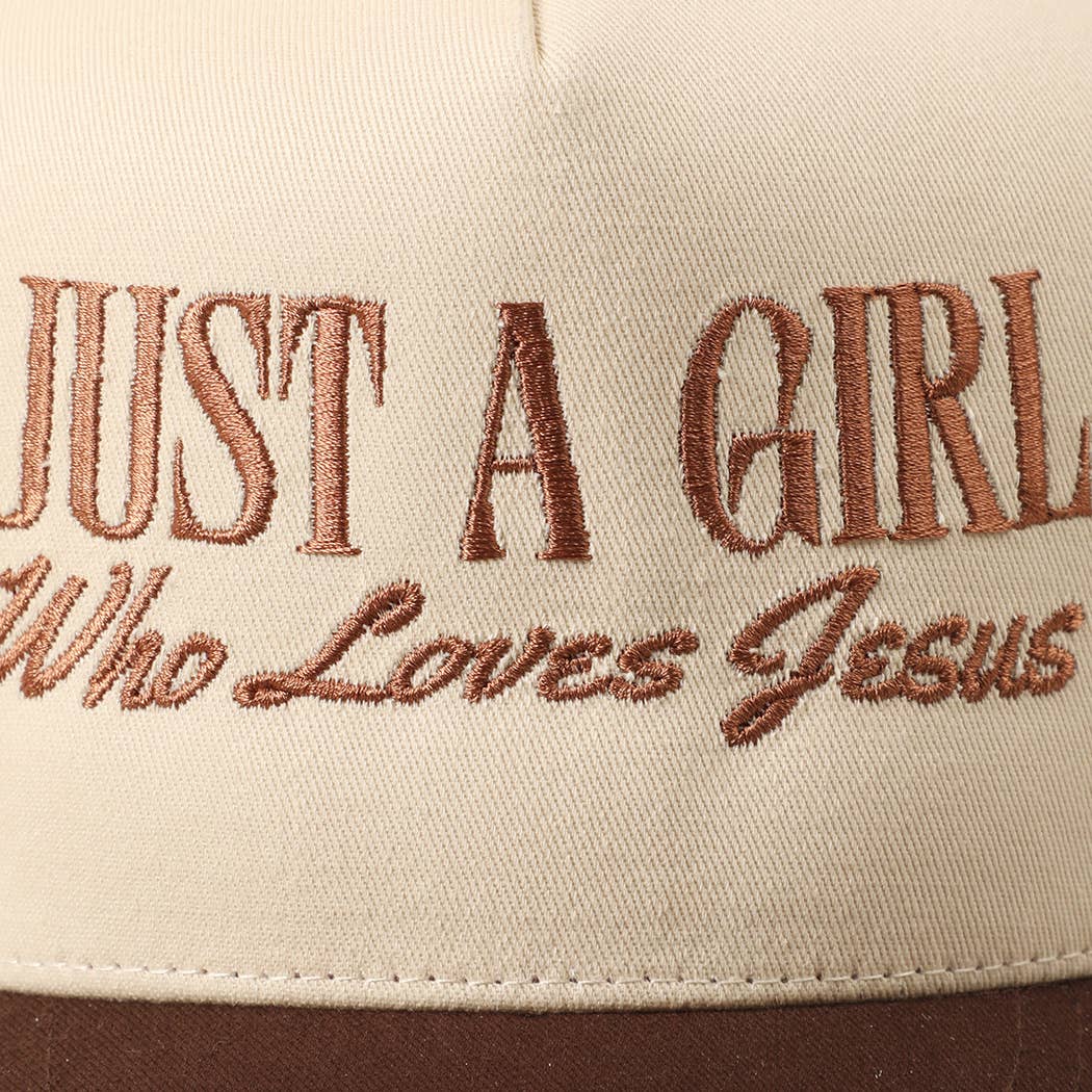 Just A Girl Who Loves Jesus Trucker Hat