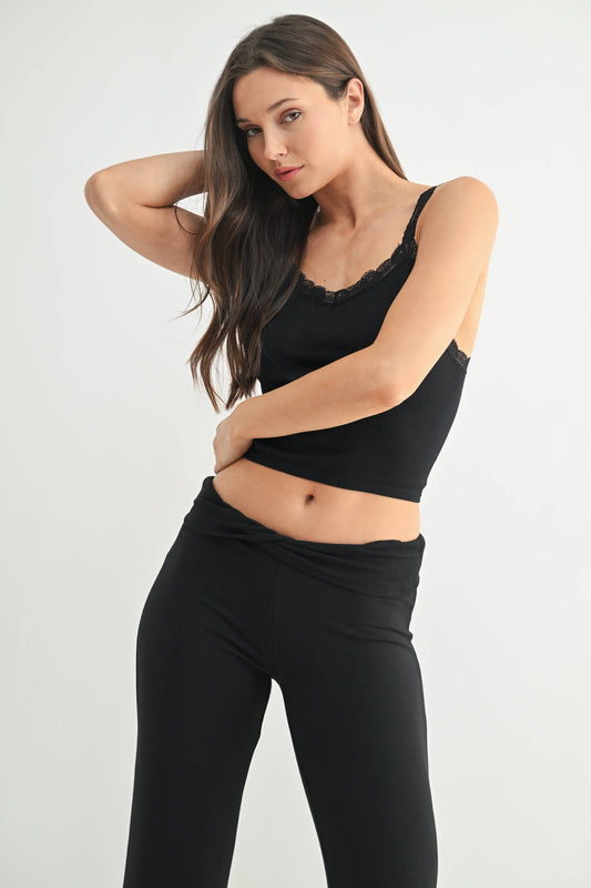 Elora Lace Trim Tank Top