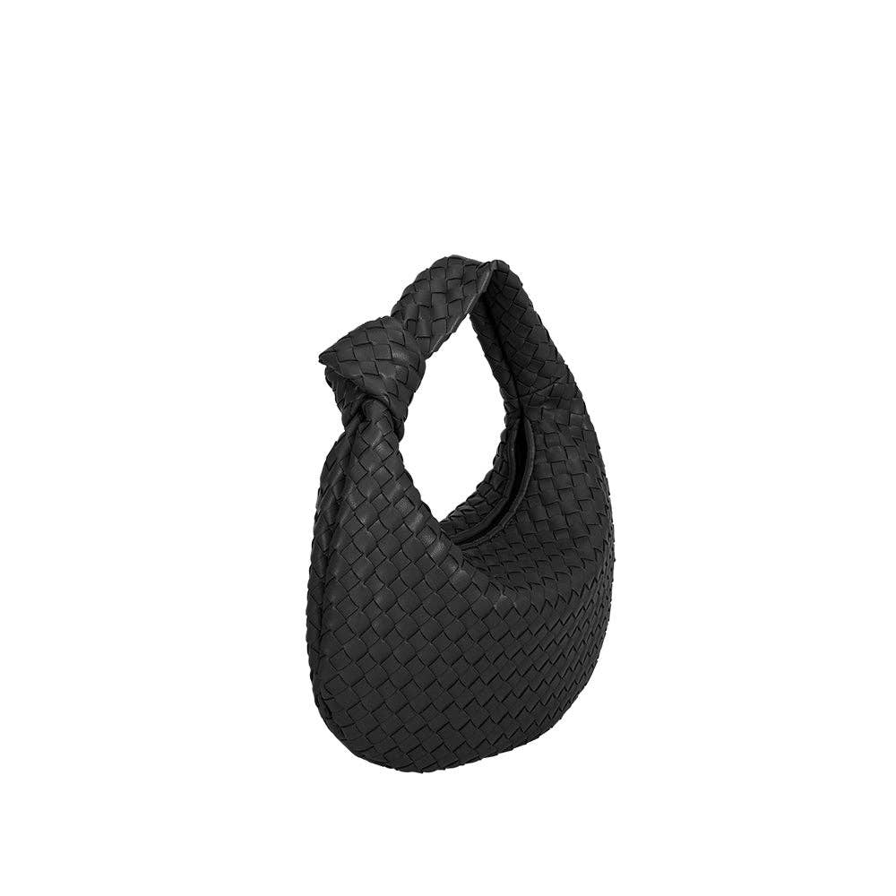 Drew Small Black Top Handle Bag