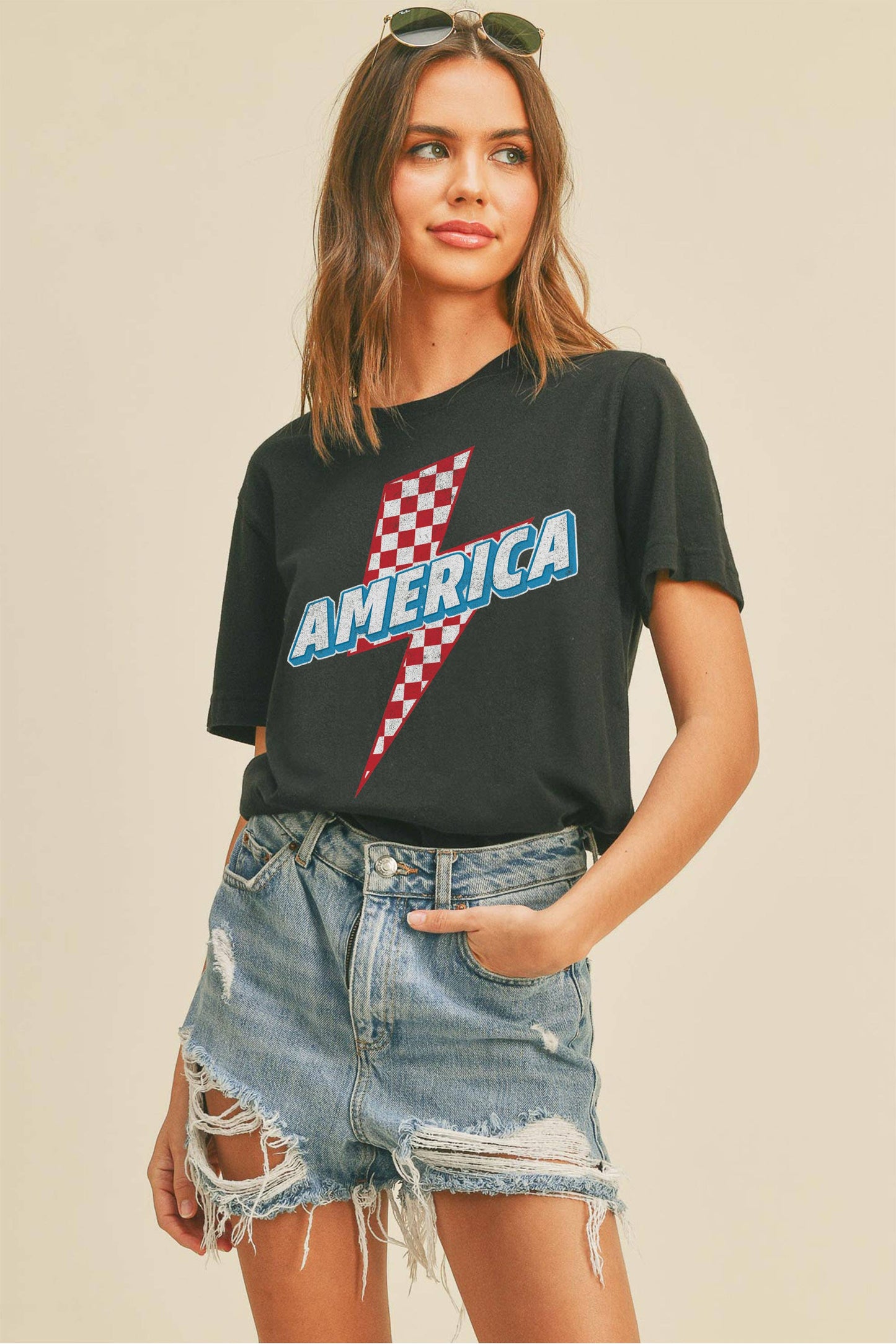 America Lightning Graphic Tee