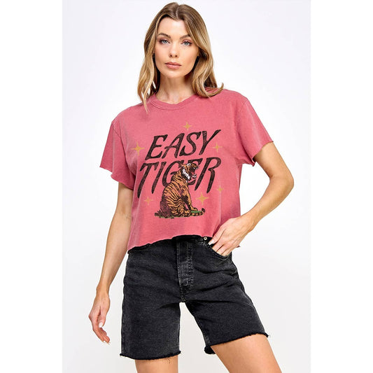 Easy Tiger Graphic Crop Tee