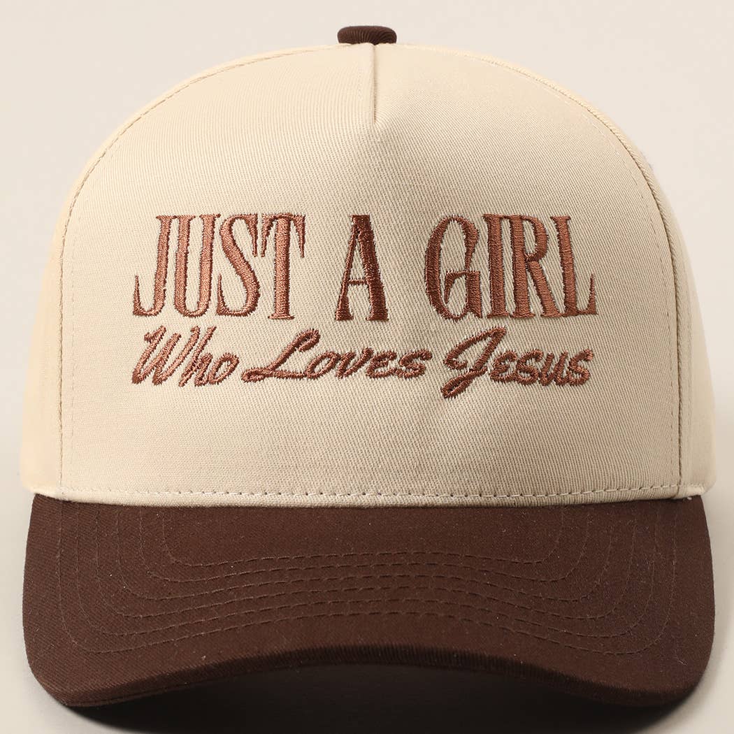 Just A Girl Who Loves Jesus Trucker Hat