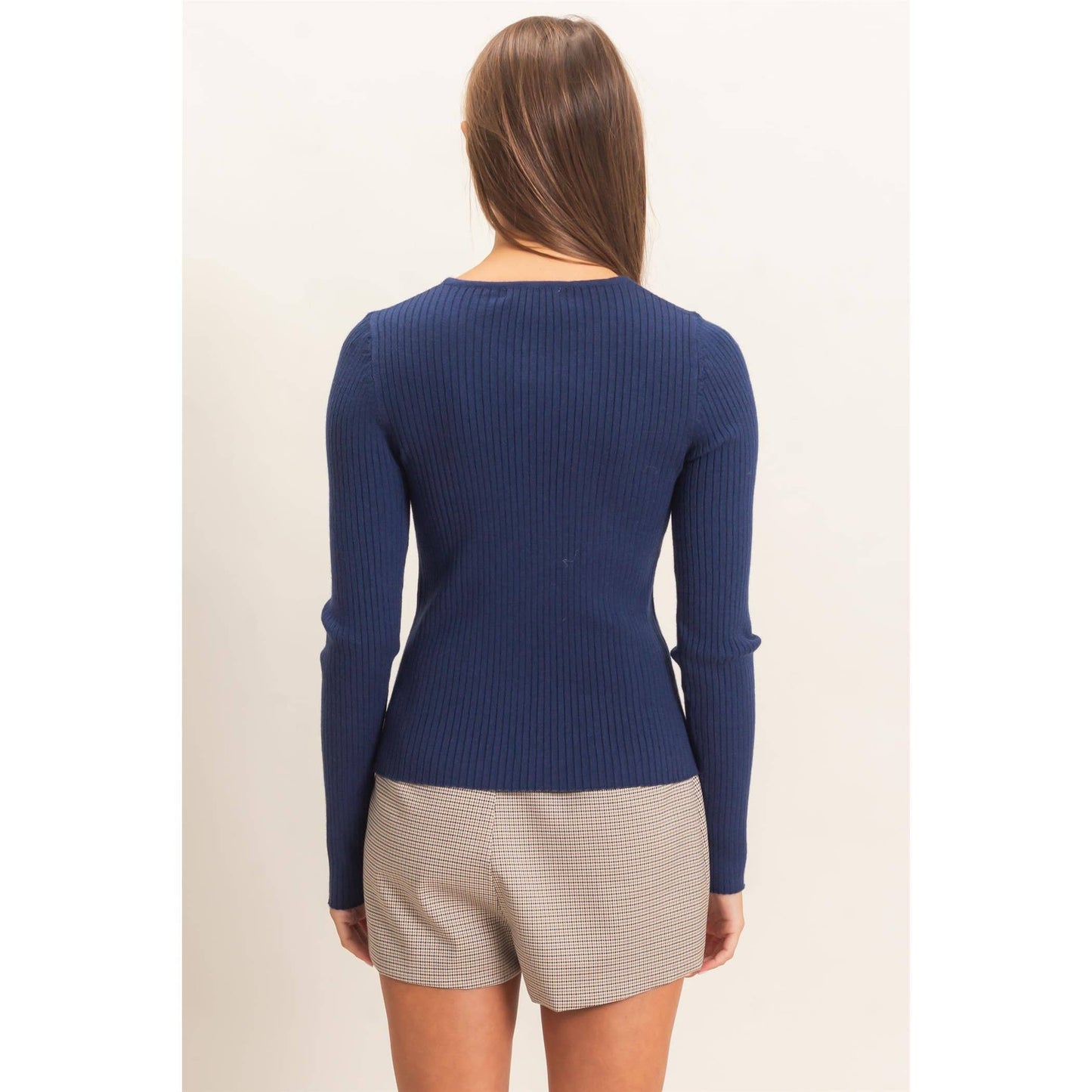 Blake Ribbed Button Front Cardigan