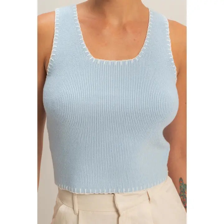 Catherine Stitch Square Neck Top