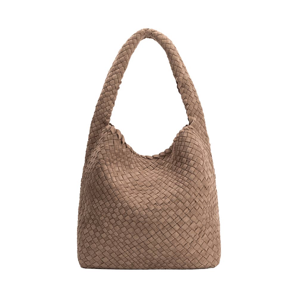 Johanna Clay Vegan Suede Shoulder Bag