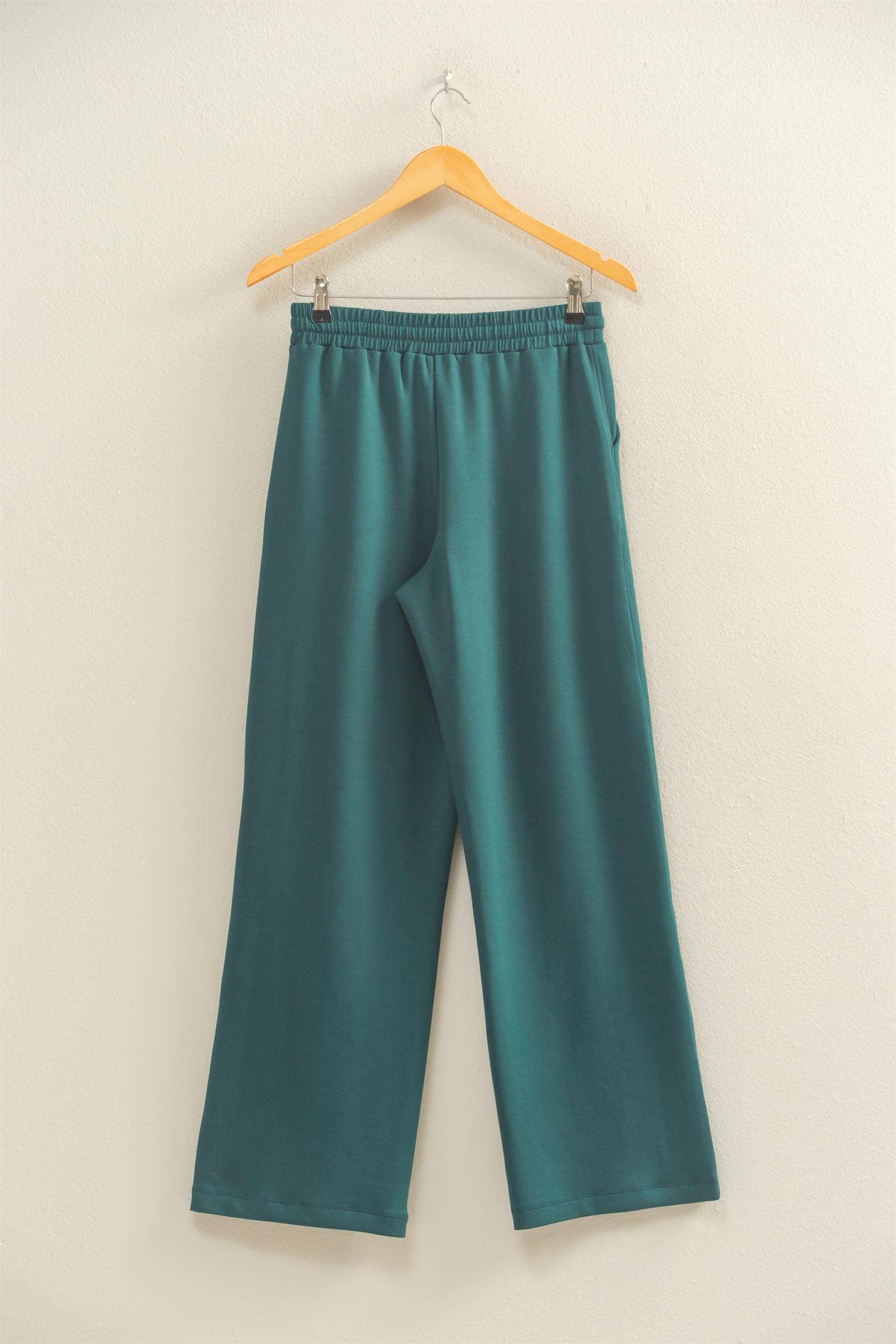 Scuba Wide-Leg Drawstring Sweatpants