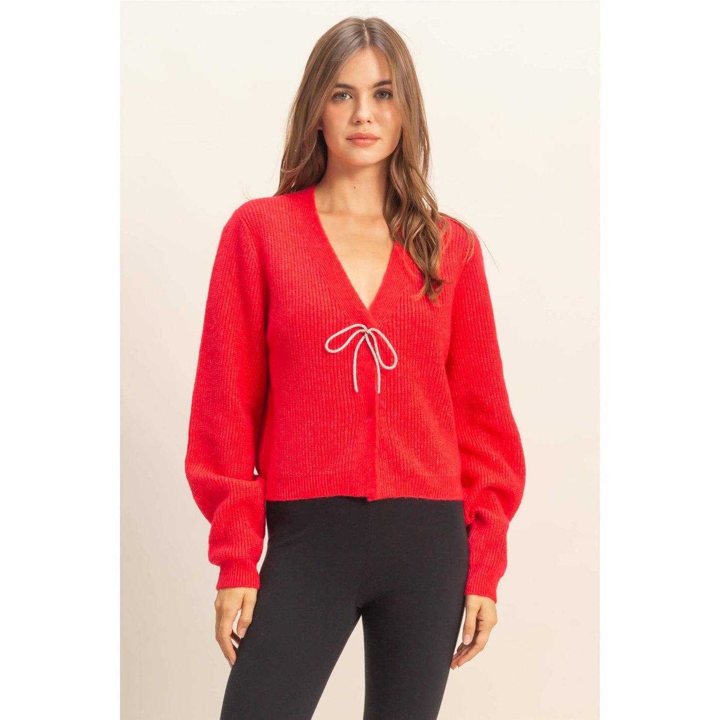 Amiri Bow Cardigan