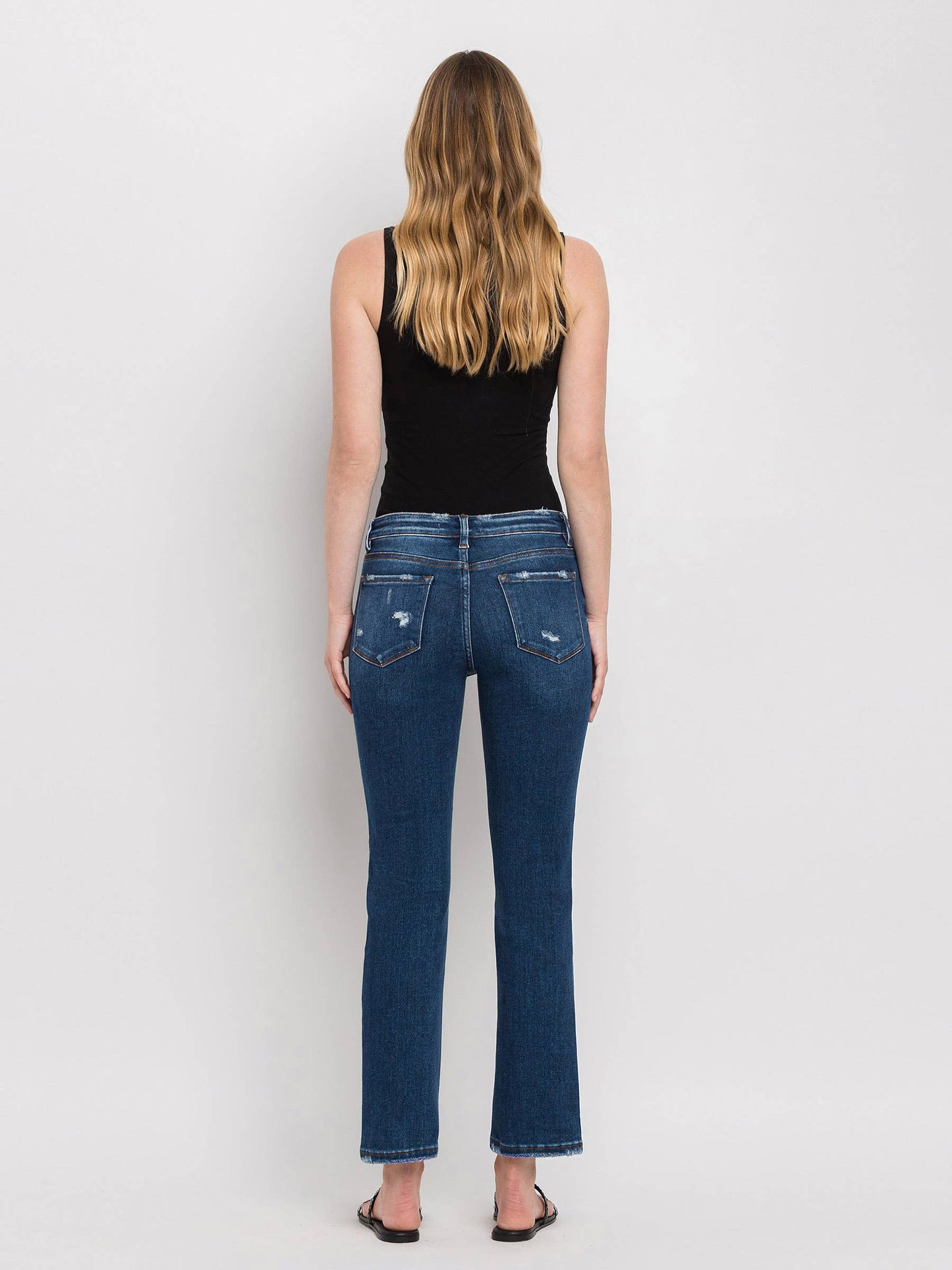 Janine Mid Rise Ankle Slim Jeans
