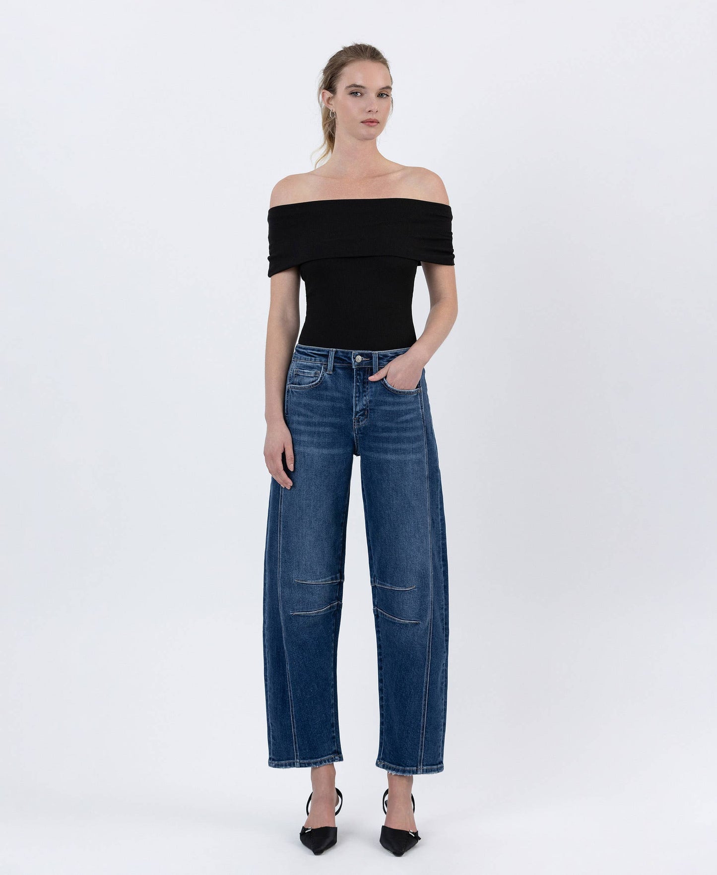 Danielle Barrel Leg Denim