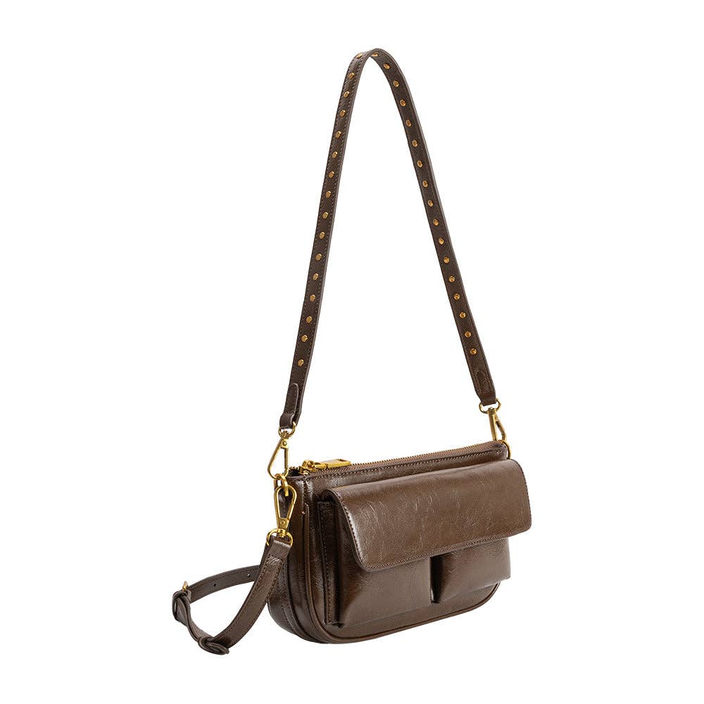 Aria Espresso Shoulder Bag