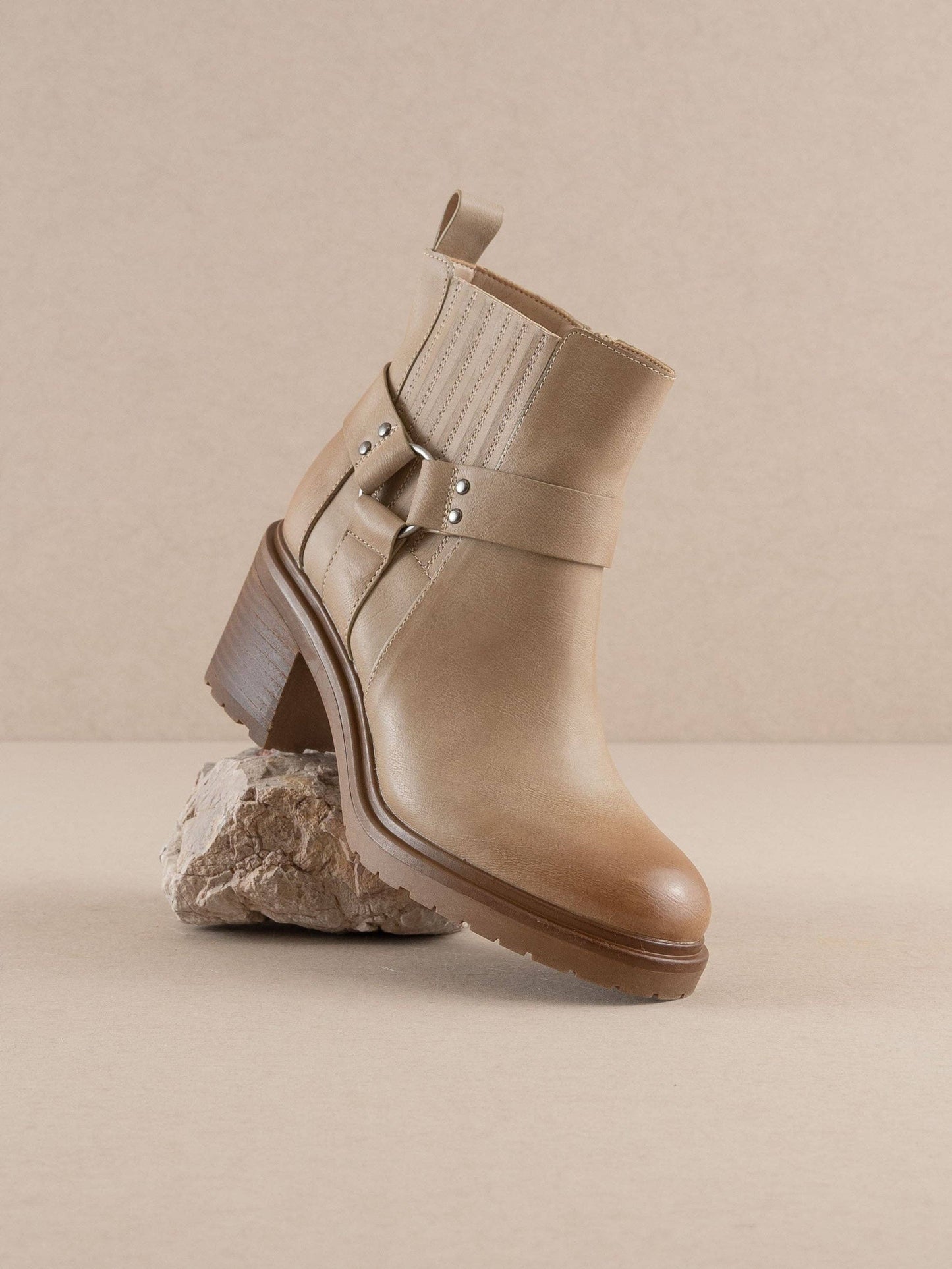 The Jayden | Khaki Motorcycle Bootie