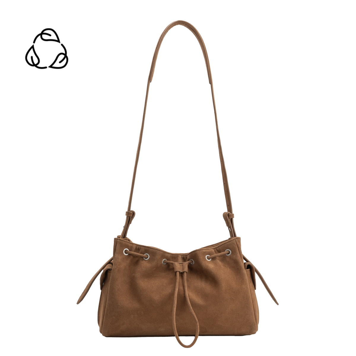 Rhuby Camel Suede Shoulder Bag