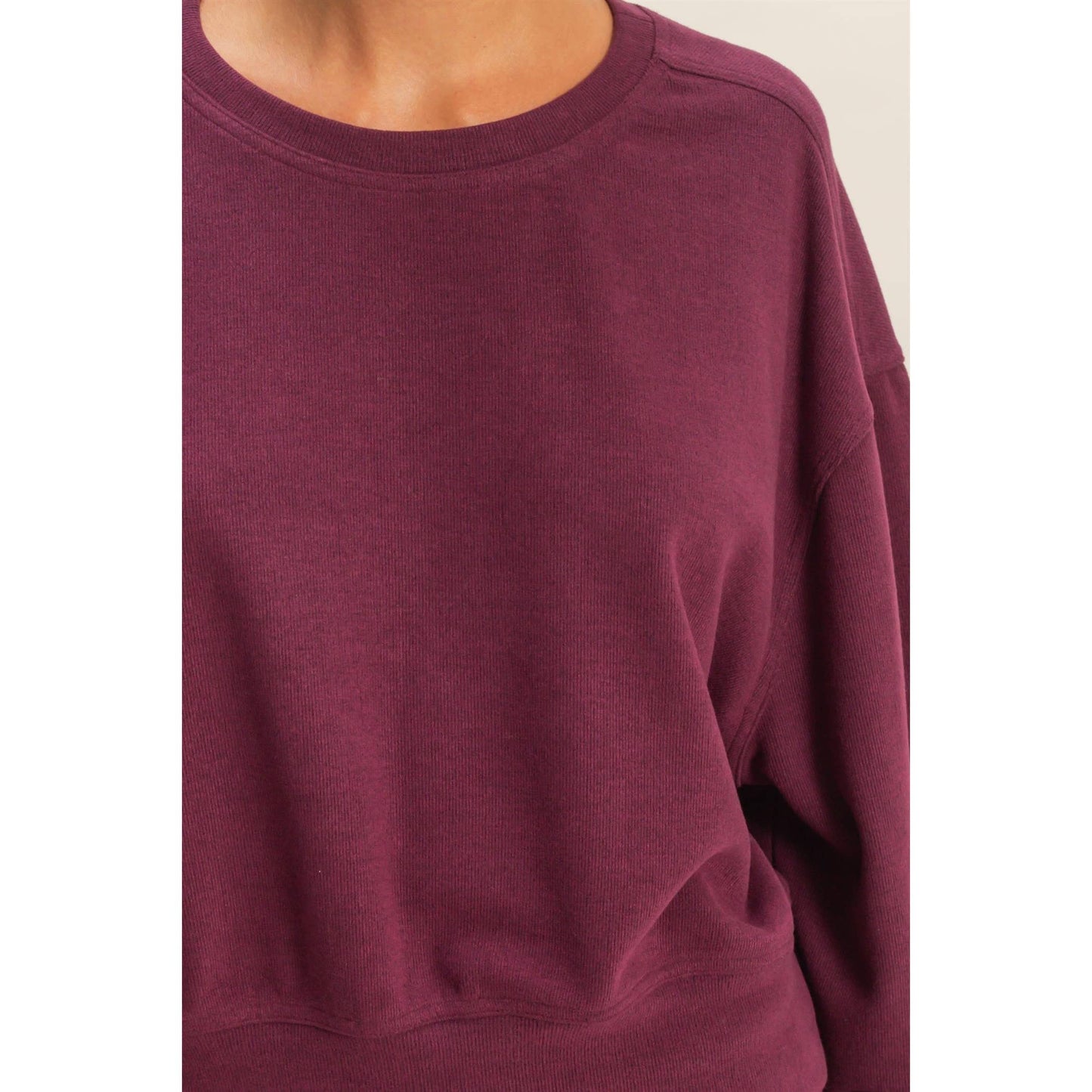 Madison Ribbed Relaxed Fit Sweatshirt