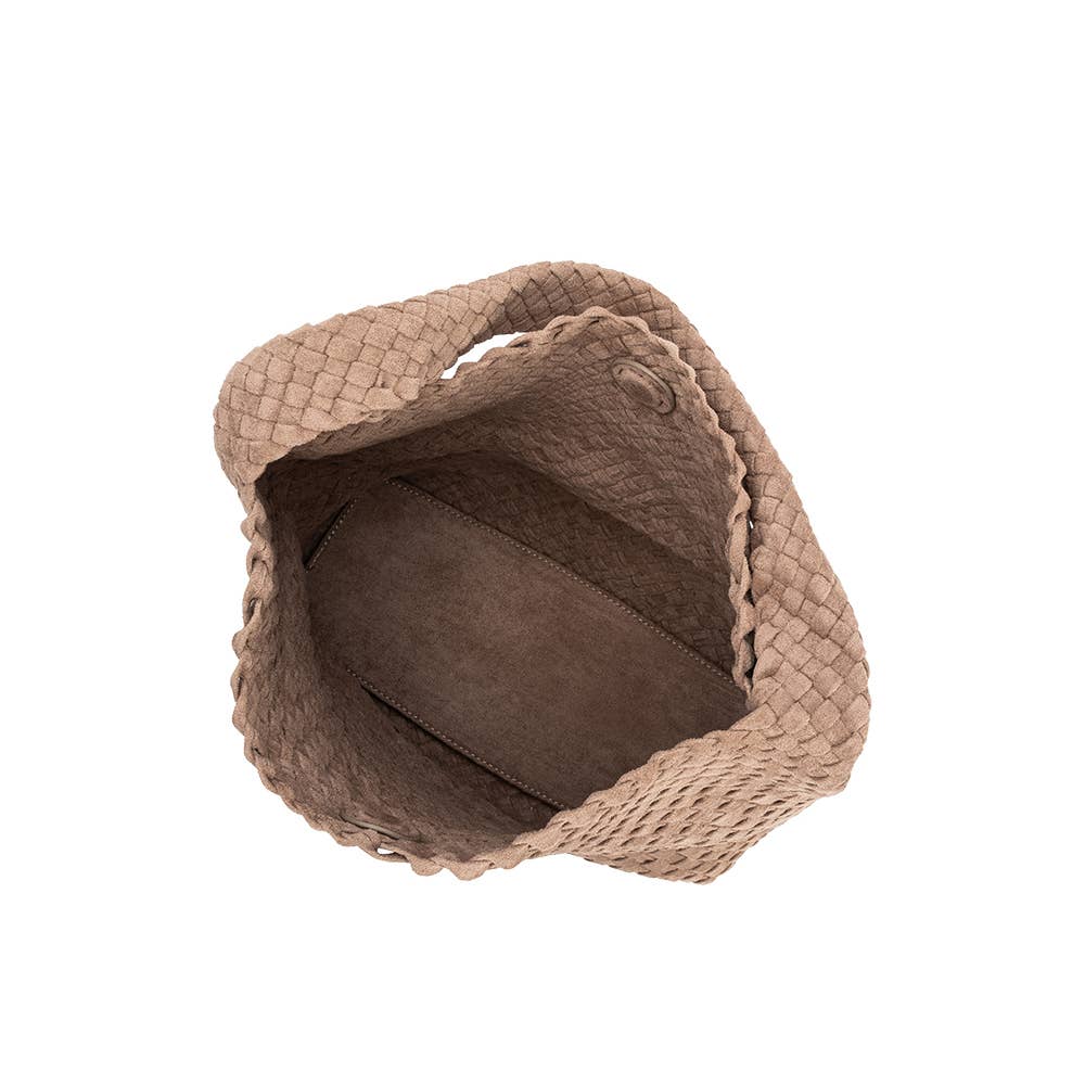 Johanna Clay Vegan Suede Shoulder Bag