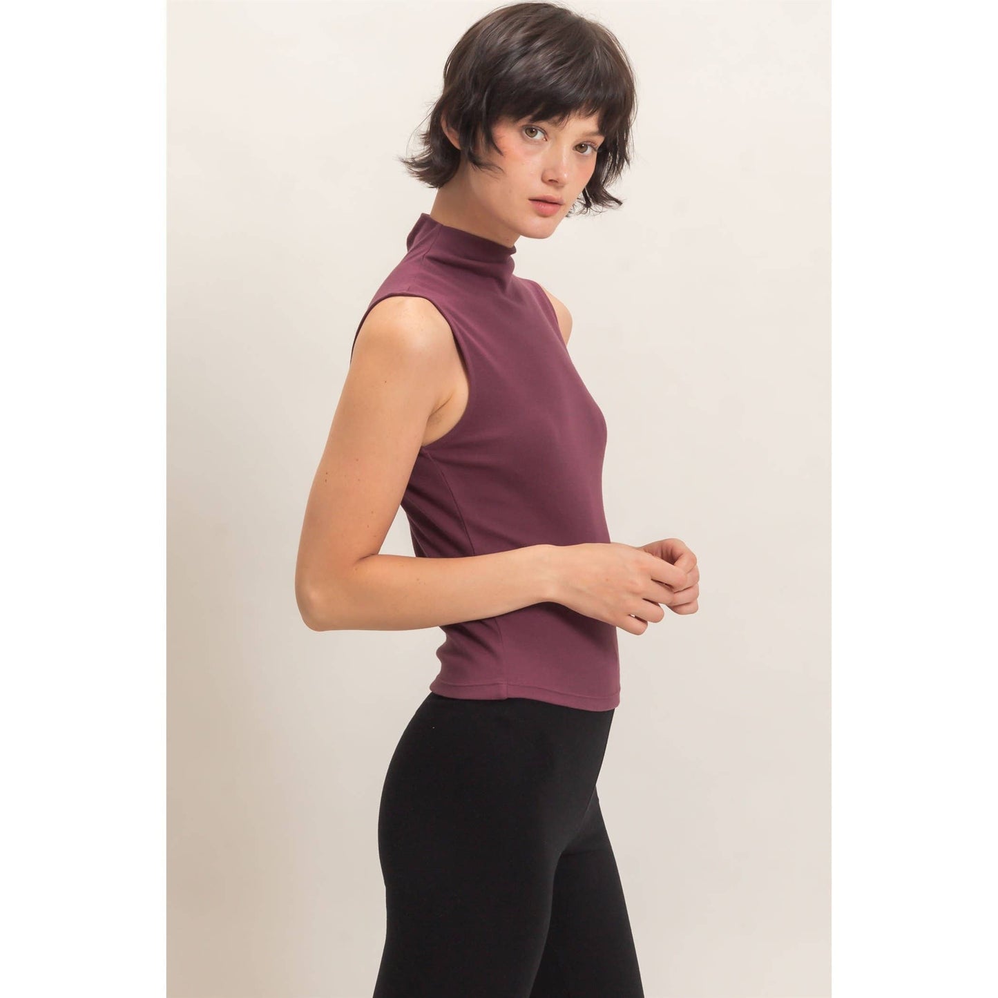 Ella Mock Neck Top