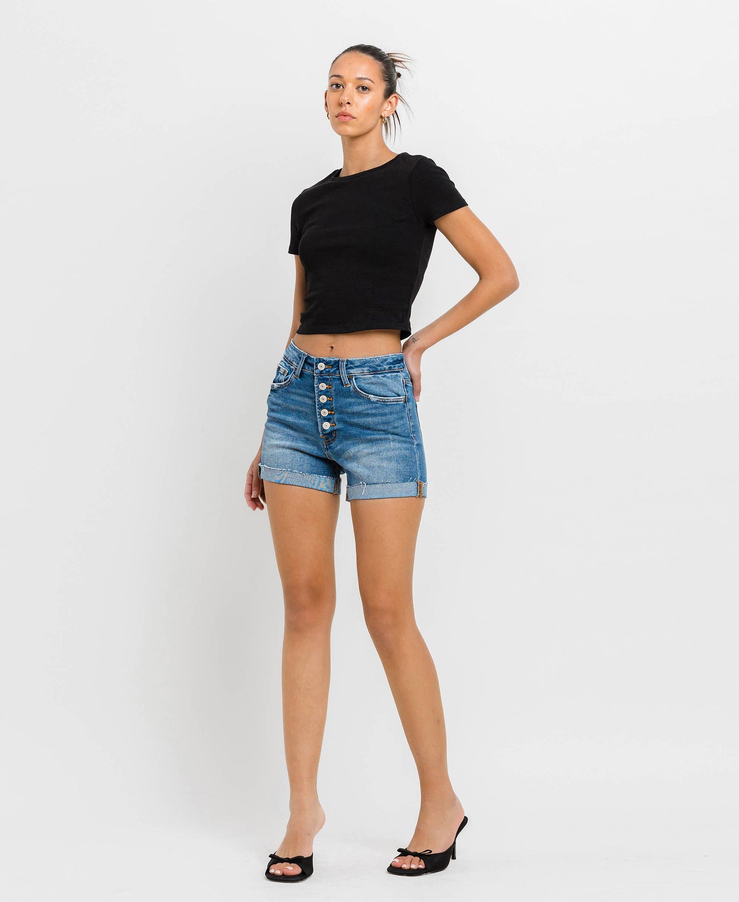 Cortney Button-Fly Shorts