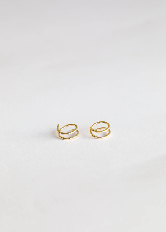 Minimalist Spiral Earrings