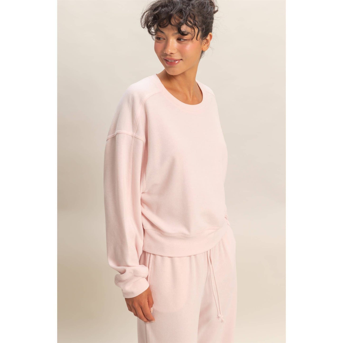 Madison Ribbed Relaxed Fit Sweatshirt