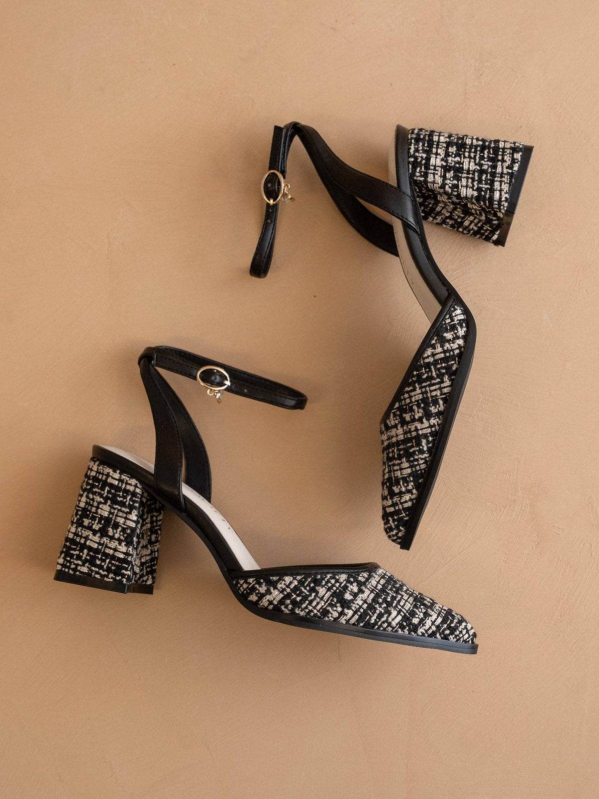 The Princess | Black Tweed Heel