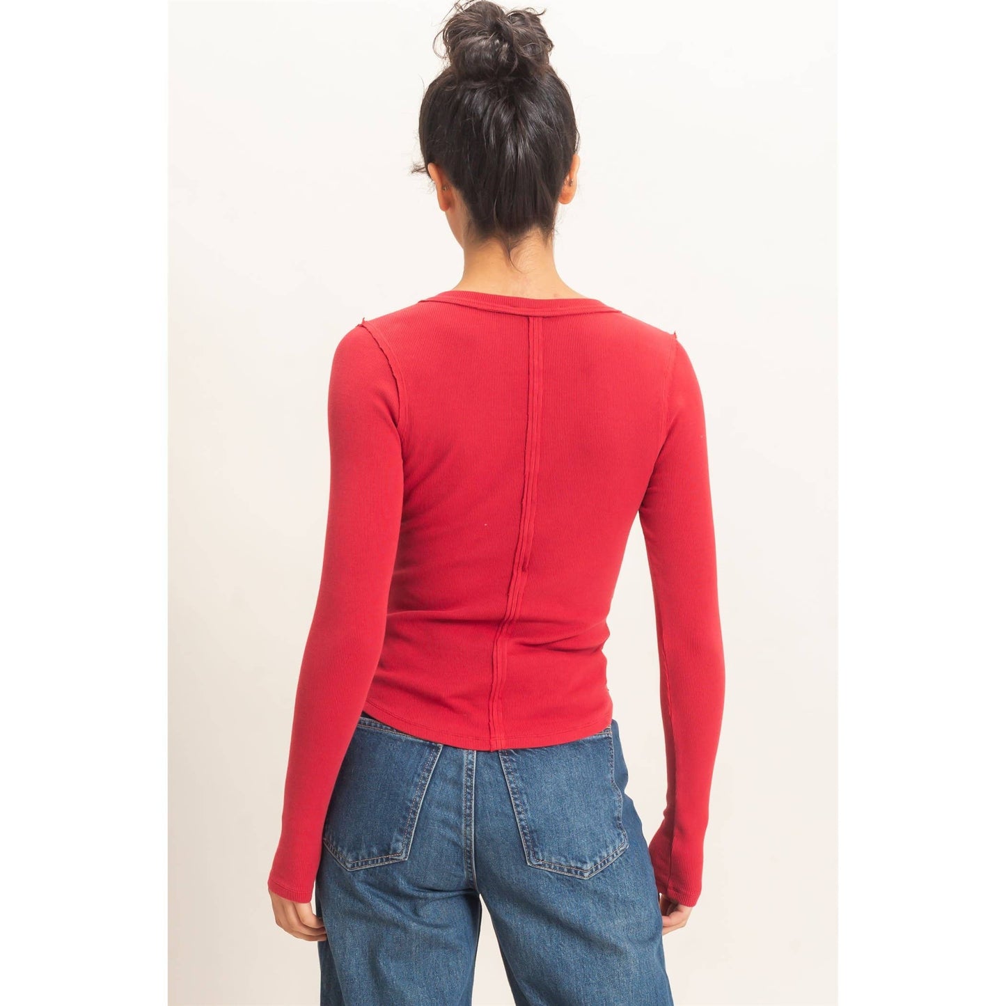 Henley Long Sleeve Top