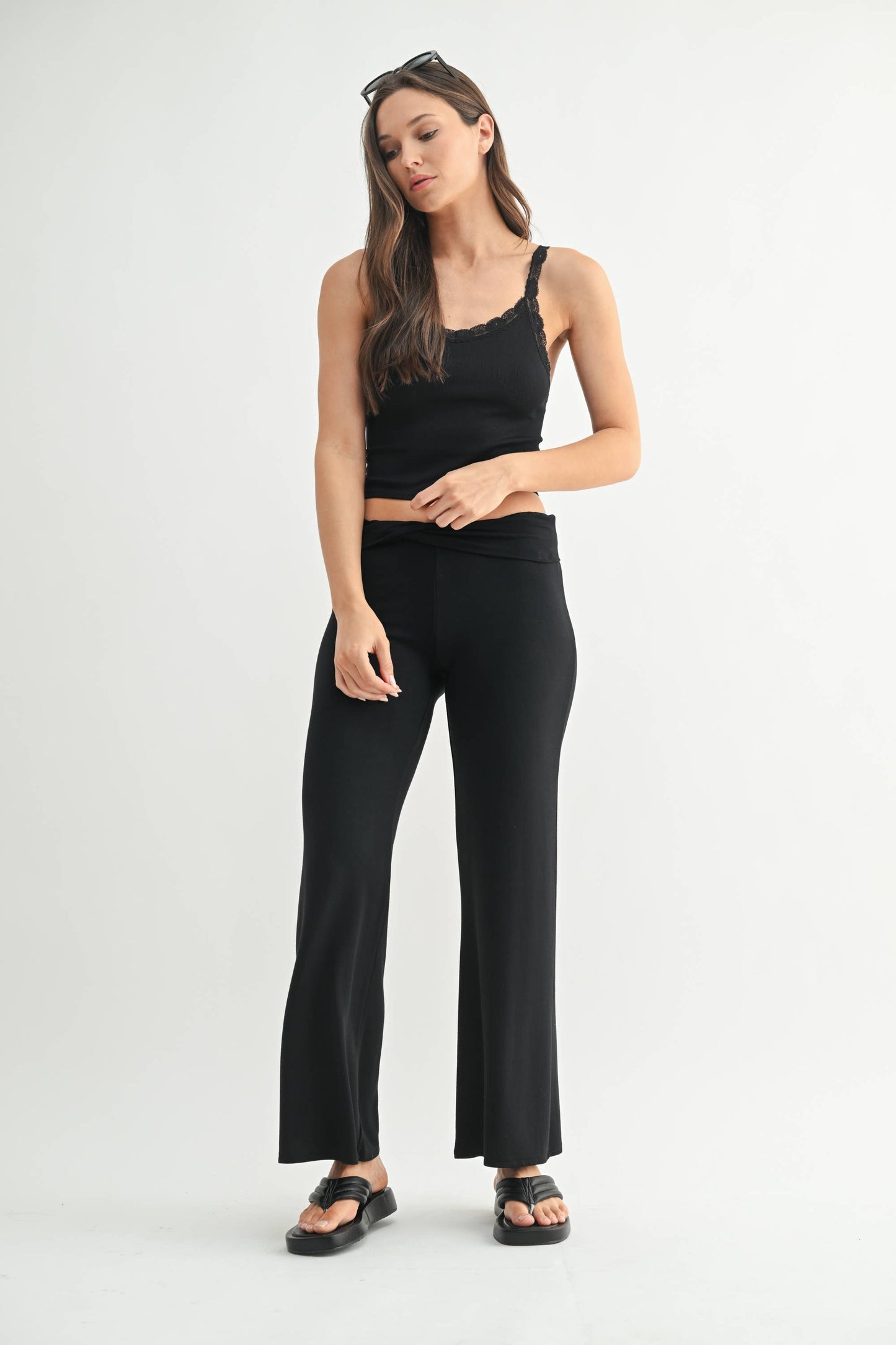 Elora Lace Trim Tank Top