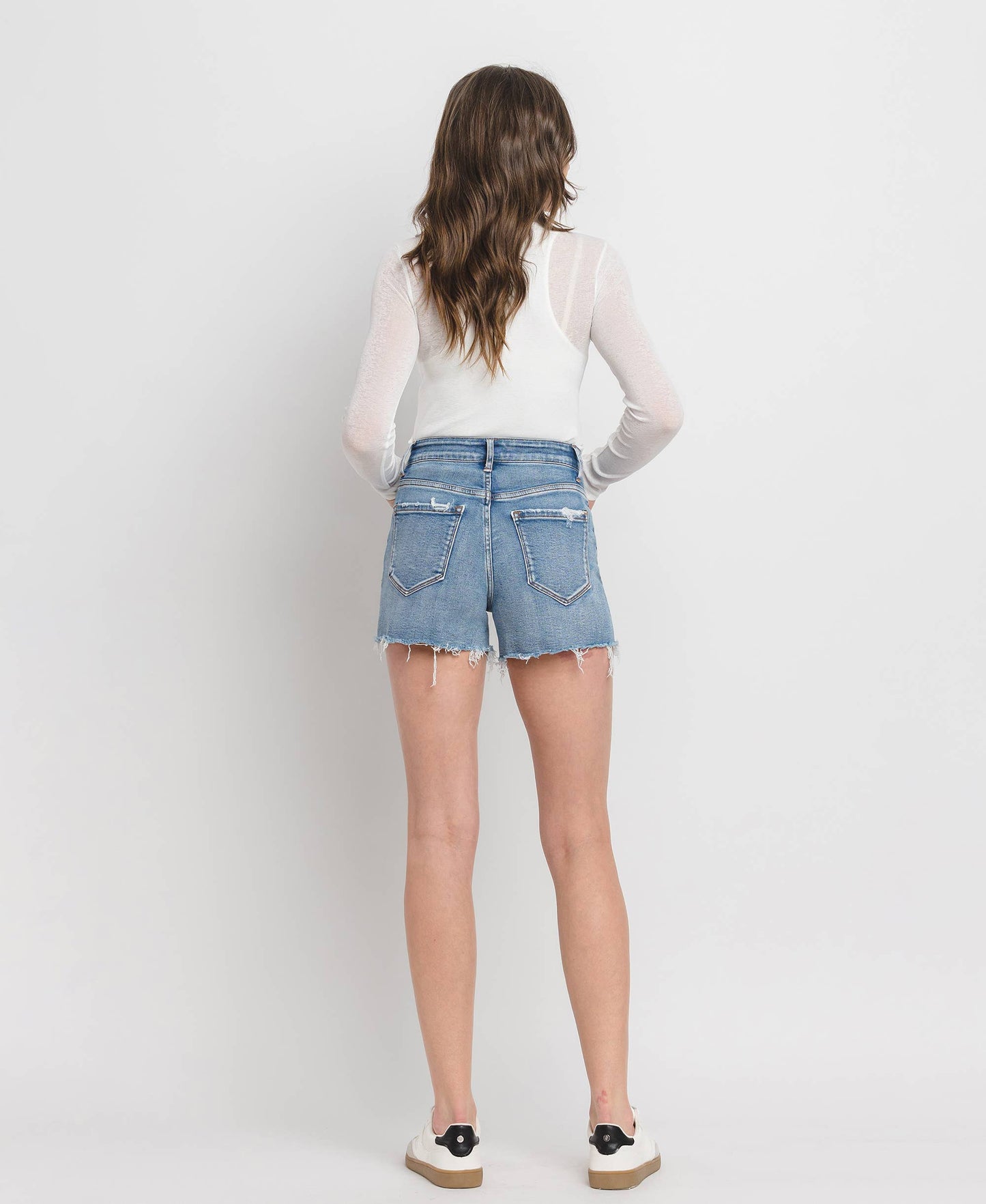 Inner Circle A-line Denim Shorts